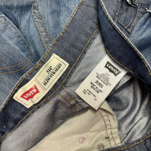 Levi’s 514 Slim Straight Jeans – Size 20 REG / W30" - Picture 5 of 7